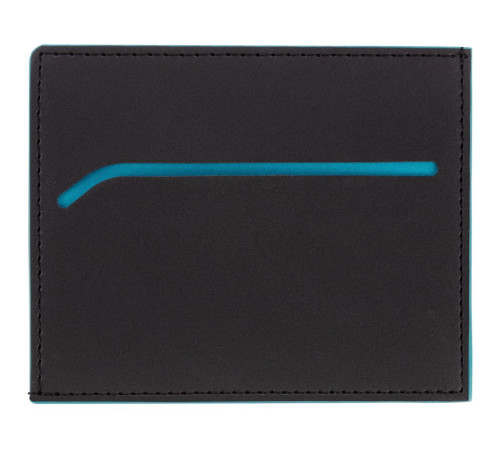 Картхолдер Multimo, черный с бирюзовым