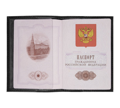 Обложка для паспорта Top, черная