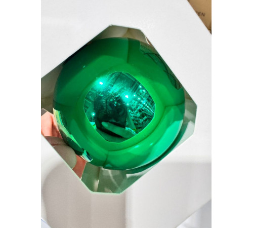 Оформительский шар Finery, 8 см, глянцевый зеленый