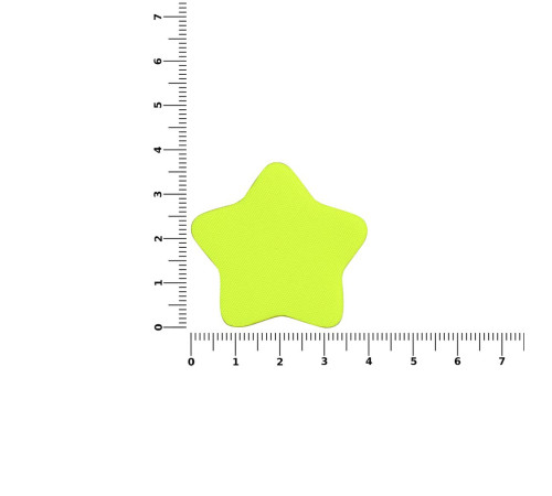 Наклейка тканевая Lunga Bial, M, желтый неон