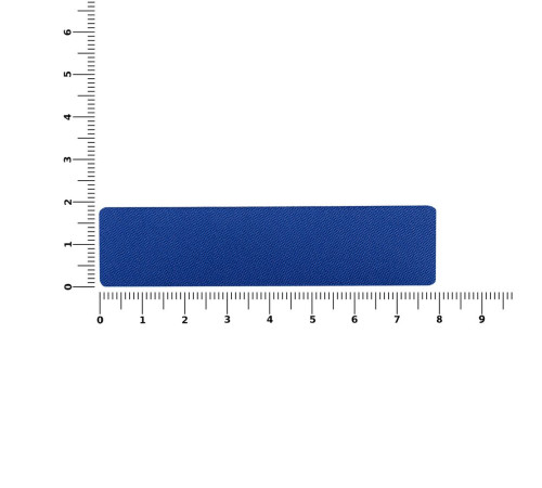 Наклейка тканевая Lunga, S, синяя