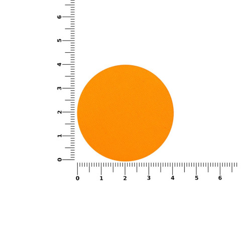 Наклейка тканевая Lunga Round, M, оранжевый неон
