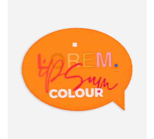 Наклейка тканевая Lunga Bubble, M, оранжевый неон