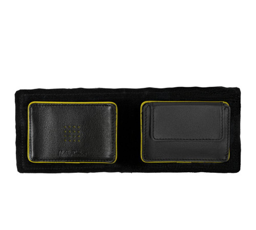 Кошелек Partinico, черный с желтым