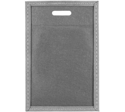 Чехол для пропуска Nubuk, светло-серый