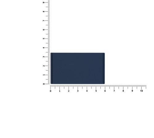Лейбл из ПВХ Dzeta, M, темно-синий