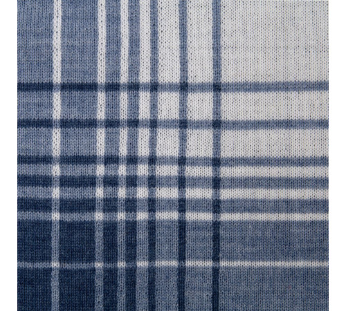 Плед Duotone, синий с белым