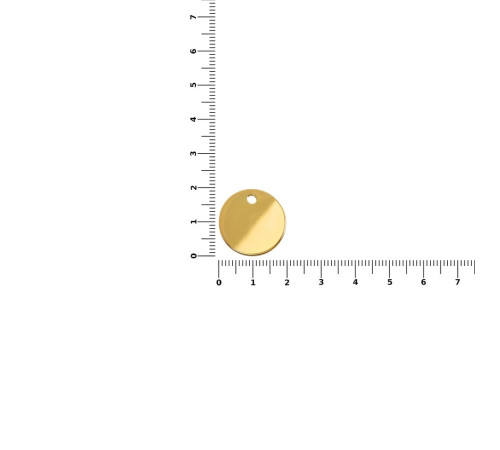 Шильдик металлический Alfa Sirkel, золотистый глянцевый