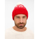 Шапка Holidale, красная с молочным