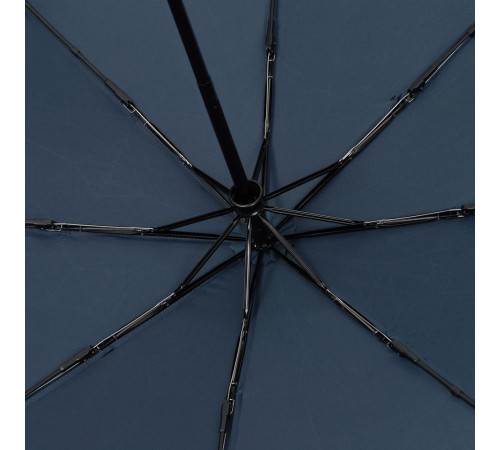 Зонт складной Smooth Move с плавным закрытием, темно-синий