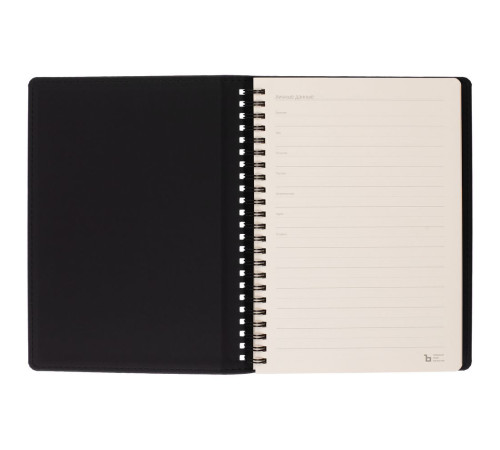 Ежедневник Spring Urban на заказ, недатированный, черный