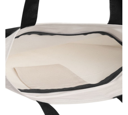 Сумка для покупок на молнии Shopaholic Zip, неокрашенная с черным