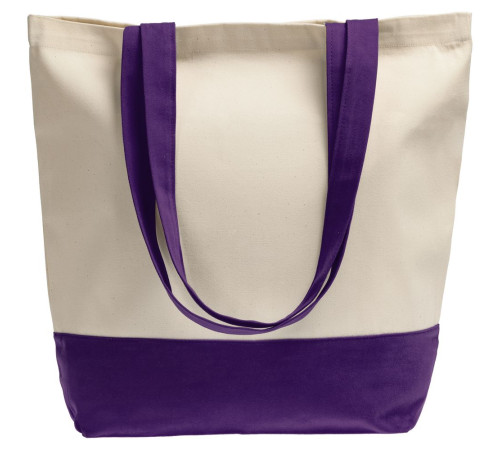 Холщовая сумка Shopaholic, фиолетовая