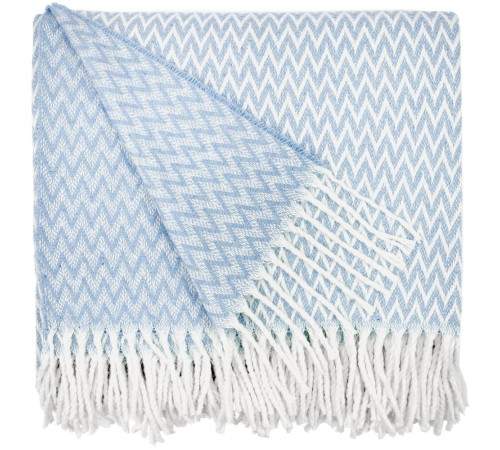 Плед Sagunt, светло-синий