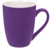 Кружка Good Morning с покрытием софт-тач, ver.2, фиолетовая