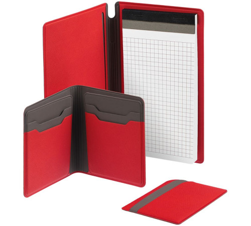 Чехол для карточек Dual, красный