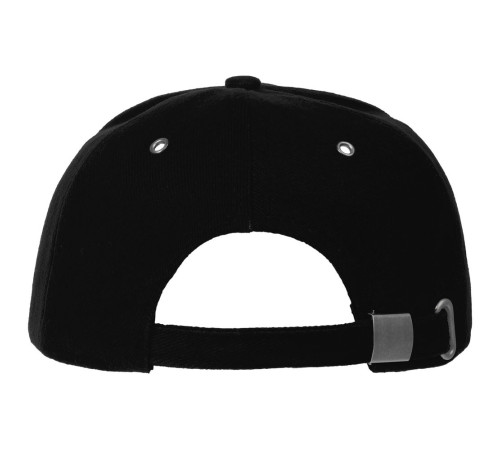 Бейсболка Classic, черная с белым кантом