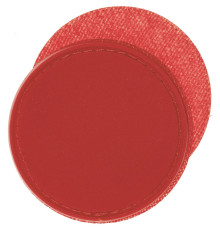 Лейбл из ПВХ с липучкой Menteqo Round, красный