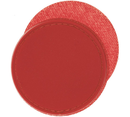 Лейбл из ПВХ с липучкой Menteqo Round, красный