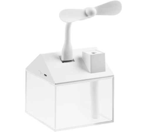 Настольный увлажнитель Arioso с вентилятором и лампой, белый