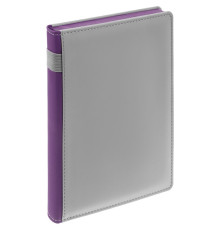 Ежедневник Spain Shall на заказ, недатированный, серый с фиолетовым