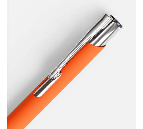 Ручка шариковая Keskus Soft Touch, оранжевая