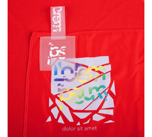 Лейбл из ПВХ Dzeta, L, прозрачный