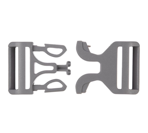 Застежка-пряжка Fibbia, серая