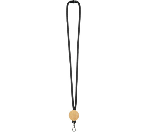 Шнурок для бейджа Tube Wood, черный