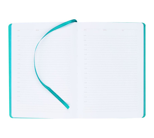 Ежедневник New Factor Metal, бирюзовый