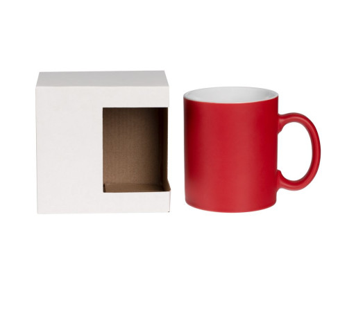 Коробка для кружки с окном Cupcase, белая