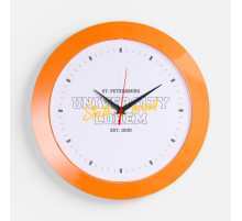 Часы настенные Vivid Large, оранжевые