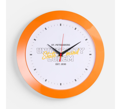 Часы настенные Vivid Large, оранжевые