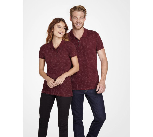 Рубашка поло мужская Brandy Men, темно-синяя с белым