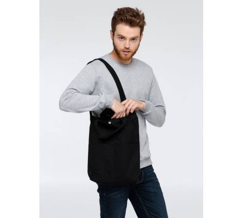 Сумка холщовая через плечо Artspace, черная