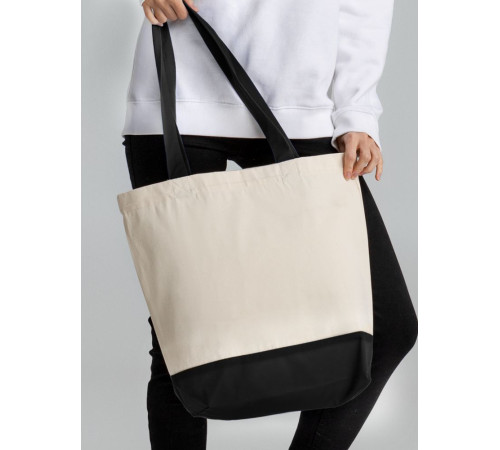 Холщовая сумка Shopaholic, черная