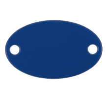 Шильдик металлический Alfa Oval, синий