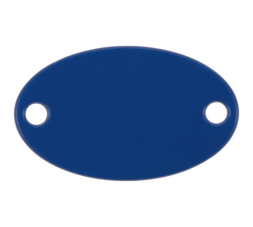 Шильдик металлический Alfa Oval, синий
