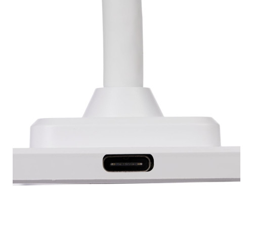 Настольная лампа с беспроводной зарядкой Modicum, белая