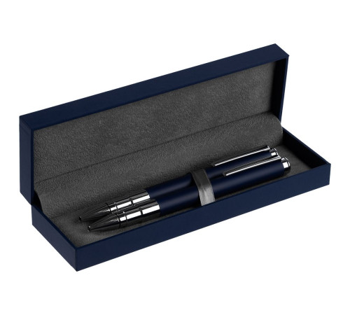 Футляр Duality для 2 ручек, синий