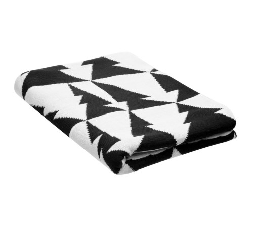 Плед «Танцующий лес», черно-белый