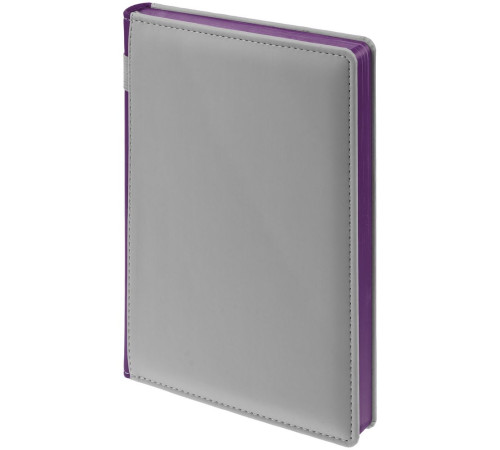 Ежедневник Spain Shall на заказ, недатированный, серый с фиолетовым