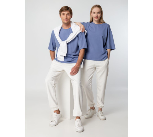 Футболка унисекс оверсайз Street Vibes, синяя (лавандовая)