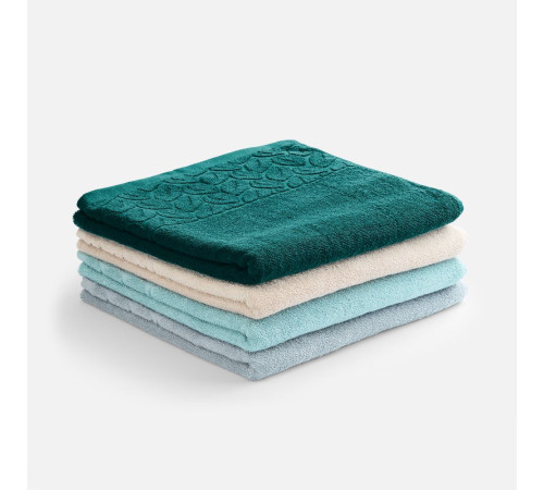 Полотенце махровое Hoya, среднее, темно-бирюзовое