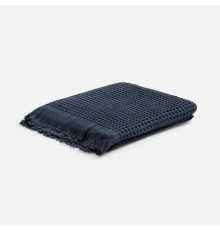 Плед вафельный Elenglect, темно-серый