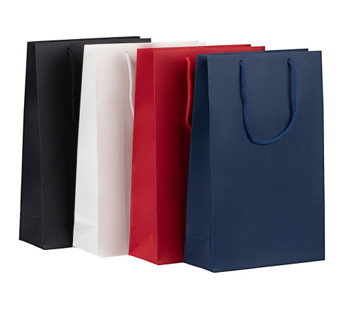 Пакет бумажный Porta S, вертикальный, темно-синий