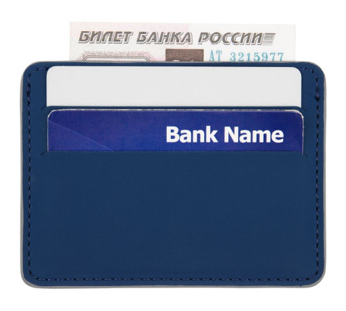 Чехол для карточек Shall Simple, синий