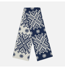 Шарф Wintertude L, синий с белым