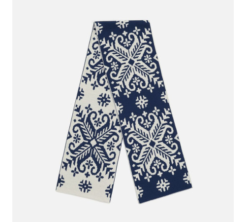 Шарф Wintertude L, синий с белым