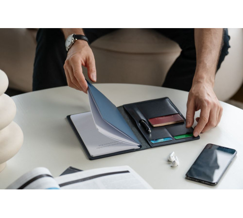 Еженедельник-портфолио Remini, недатированный, черный